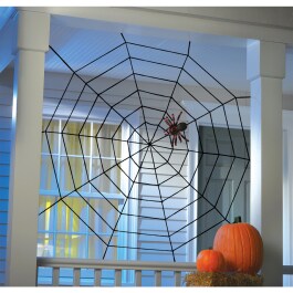 Halloween Spinnennetz Deko Spinnwebe aus Seil 150 x 150 cm