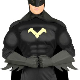 Batman Handschuhe Superhelden Fausthandschuhe schwarz
