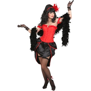 Pin up Corsage Burlesque Korsett rot M (40/42)