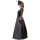 Gothic Queen Kostüm Schwarze Königin Kleid 38/40 (S/M)