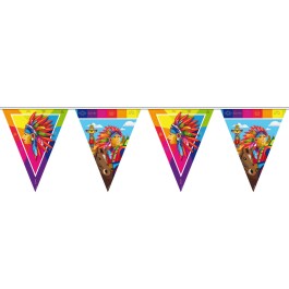 Wimpelkette Indianer Party Girlande Kindergeburtstag 10 m