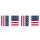 Wimpelkette USA Amerika Girlande  10 m