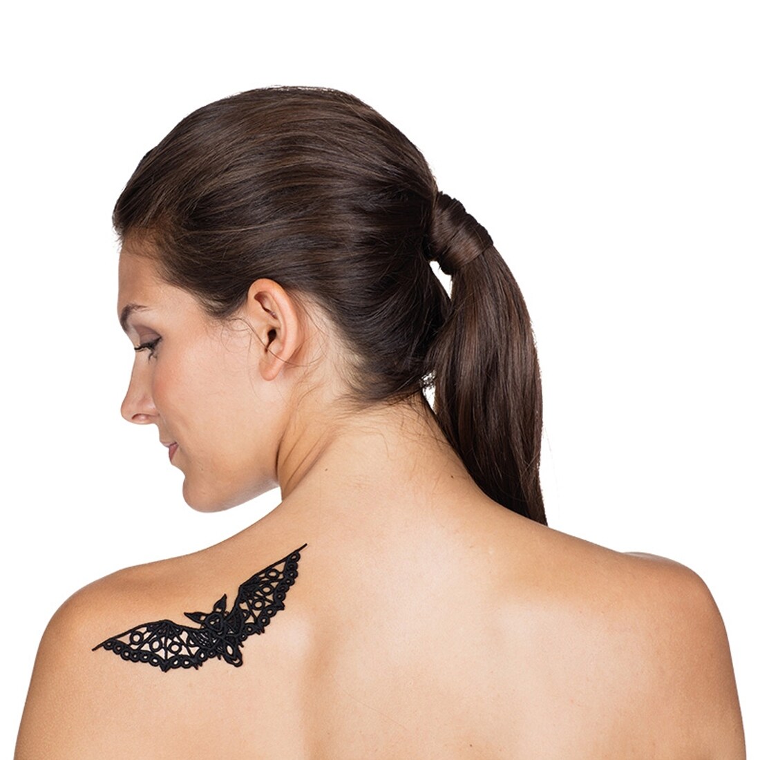 5 Blätter Fledermaus & Spinne Temporäre Tattoos – Halloween Gesichts-Tattoo, Gruselig & Wasserfest