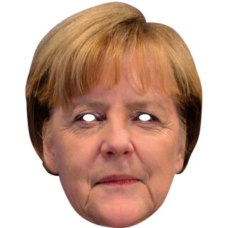 Angela Merkel Maske Pappmaske Bundeskanzlerin