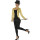 Paillettenjacke für Damen Damenfrack mit Pailletten gold M (38/40)