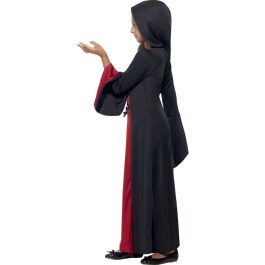 Mittelalter Kostüm Kinder Gothic Kleid mit Kapuze M, 7 - 9 Jahre, 130 - 143 cm