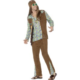 Hippie Outfit Herren Flower Power Kostüm Mann