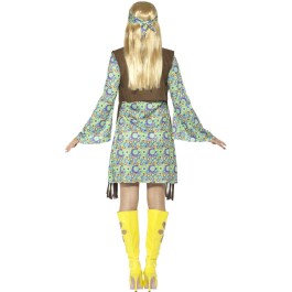 Hippie Kostüm Damen Flower Power Kleid XL (46/48)