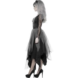 Zombiebraut Kostüm Gothicbraut Halloween XL (46/48)