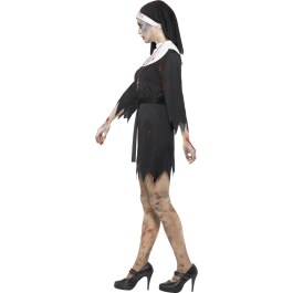 Halloween Zombie Nonne Horror Nonnenkostüm