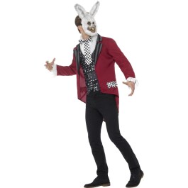 Weißes Kaninchen Kostüm Weißer Hase Männerkostüm