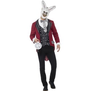 Weißes Kaninchen Kostüm Weißer Hase Männerkostüm XL (56/58)