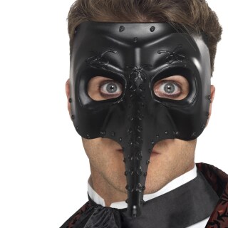 Gothic Pestmaske Phantom Maske schwarz