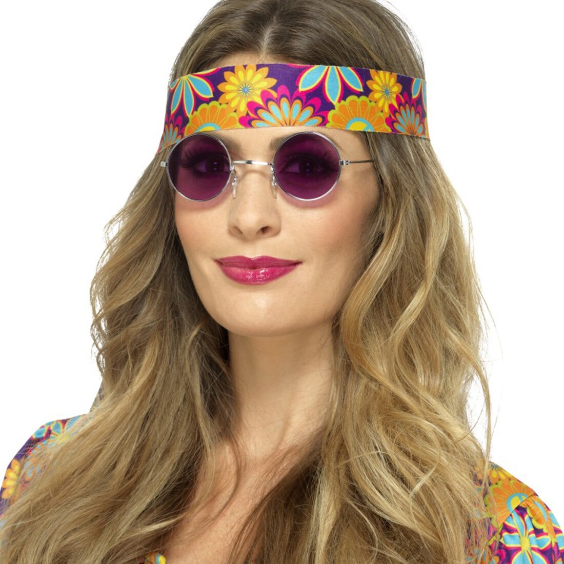 John Lennon Hippiebrille Hippie Sonnenbrille lila, 5,49