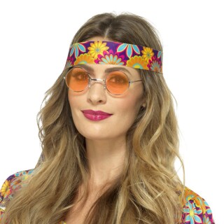 Hippie Sonnenbrille John Lennon Hippiebrille orange