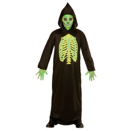 Halloween Kinderkostüm Sensenmann Horror Kostüm 140, 8 - 10 Jahre