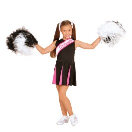 Kinder Cheerleader Kostüm Mädchen Cheerleaderkostüm  116, 4 - 5 Jahre