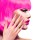 80er Jahre Fingernägel Künstliche Nägel  Neon Pink