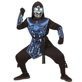 Cyber Ninja Kostüm Kinder Ninjakostüm 140, 8 -...