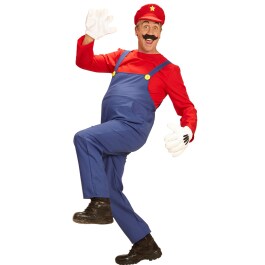 Super Mario Kostüm Faschingskostüm Klempner S (48)