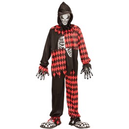 Böser Clown Kinderkostüm Harlekin Kostüm Halloween
