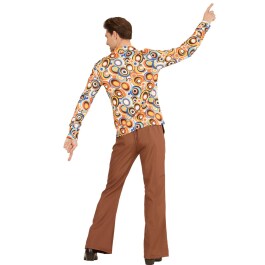 70er Jahre Hemd Herren Schlagermove Herrenhemd L/XL (52/54)