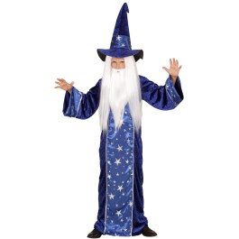 Kleiner Zauberer Kostüm Magier Kinderkostüm 140, 8 - 10 Jahre