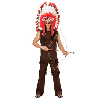 Indianer Kostüm Herren Häuptling Westernkostüm