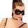 Schwarze Augenmaske Domino Catwoman Maske