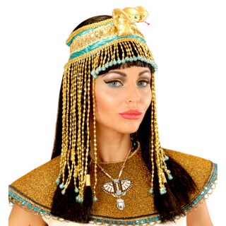 Cleopatra Kopfschmuck mit Schlange Ägyptischer Haarschmuck