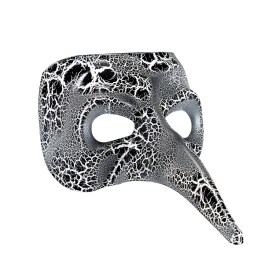 Venezianische Schnabelmaske  Pestmaske Phantom Crackle-Optik
