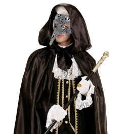 Venezianische Schnabelmaske  Pestmaske Phantom Crackle-Optik