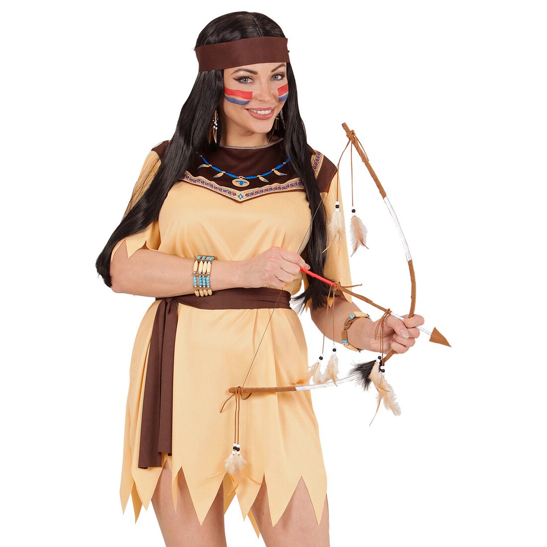 Indianisches Pfeil Und Bogen Set Indianer Pfeilbogen 60 Cm 10 95