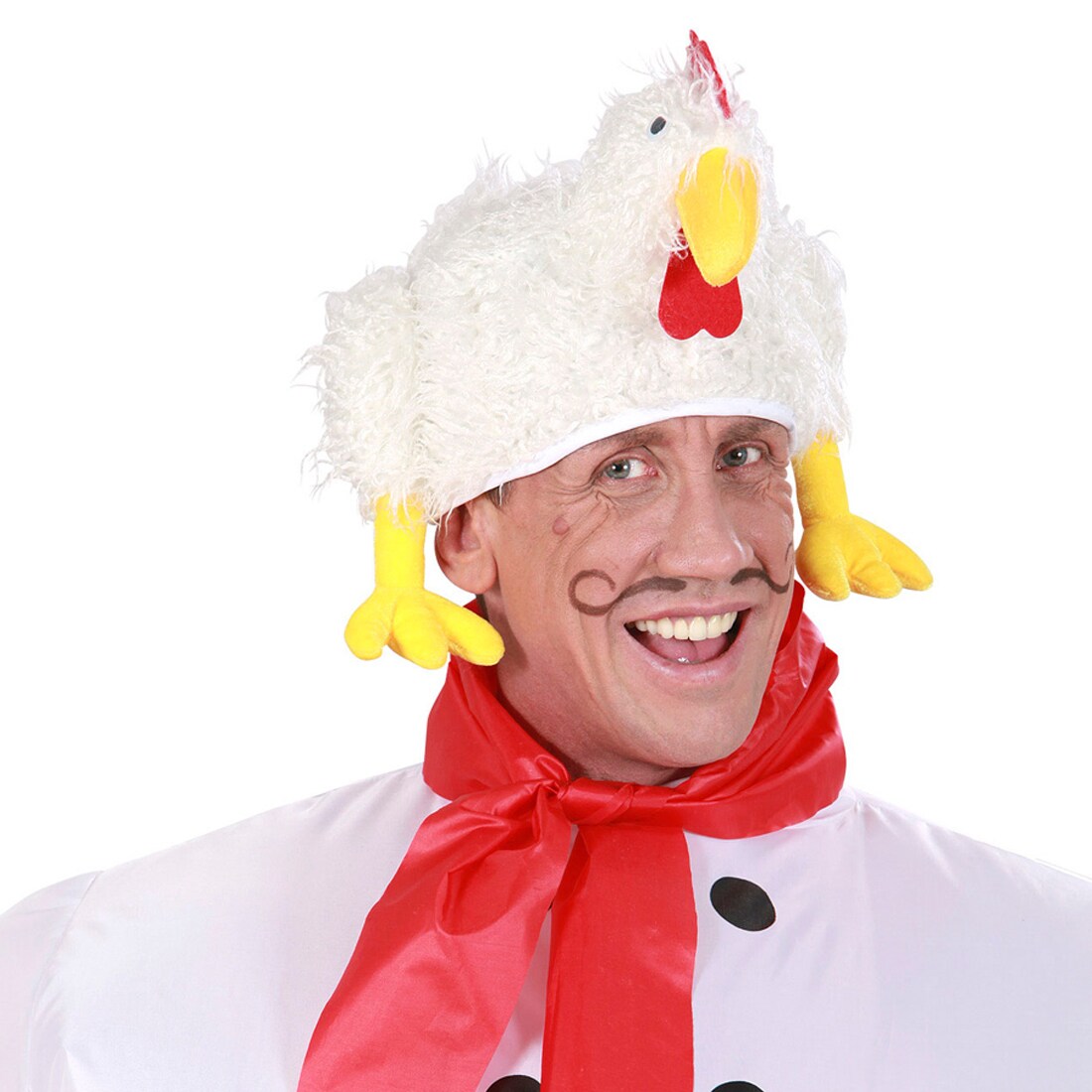 NET TOYS Tiermütze Huhn – Witzige Hühnermütze Für Karneval & Mottoparties, Einheitsgröße