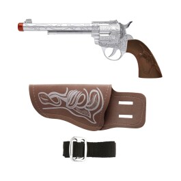 Cowboy Pistole mit Holster Cowboygürtel mit Colt