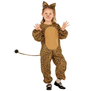 Kinder Kostüm Leopard Katzenkostüm  110, 3 - 4 Jahre