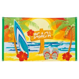 Partybanner Beach Party Strandparty Dekobanner 90 x 150 cm