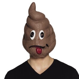 Emoji Maske Kackhaufen Emoticon Latexmaske Hundehaufen