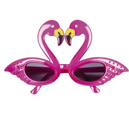 Flamingo Brille Damen Spaßbrille Beach Party pink