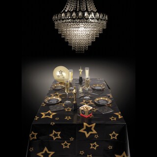 Tischdecke mit Sternen Tischtuch Stars und Sternchen 130 x 180 cm