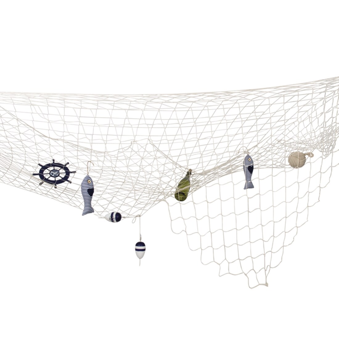 Nautisches Fischnetz Als Party-Deko – 101,6 X 198,1 Cm, Blaugrün, Für Piraten- & Maritime-Partys
