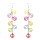70er Jahre Ohrringe Hippie Schmuck bunt