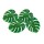 4 Palmenblätter Hawaii Deko grün
