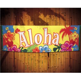 Hawaii Party Deko Banner Aloha 74 x 220 cm