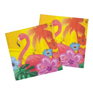 12 Hibiskus Servietten Hawaii Motivservietten 33 x 33 cm