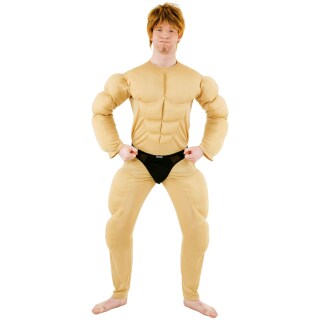 Muskel Kostüm Ganzkörper Body Muskelkostüm XL 54/58