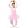 Niedliches Kleid für Mädchen kleine Ballerina Rosa 116/128, 5 - 7 Jahre