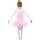 Niedliches Kleid für Mädchen kleine Ballerina Rosa 116/128, 5 - 7 Jahre