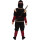 Ninja-Kämpfer Verkleidung für Jungen Schwarz-Dunkelrot