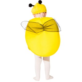 Niedliches Kostüm-Set Biene für Mädchen & Jungen Gelb-Schwarz 104, 3 - 4 Jahre